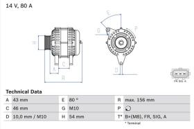 BOSCH 0986049151 - ALTERNADOR