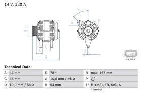 BOSCH 0986049171 - ALTERNADOR