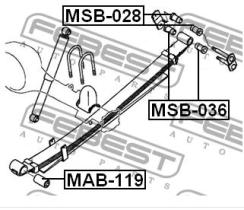 FEBEST MSB028 - CASQUILLO ANTERIOR LA PALANCA POSTERIOR