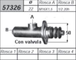 STOP IBERICA 57326 - BOMBA DE FRENO RENAULT